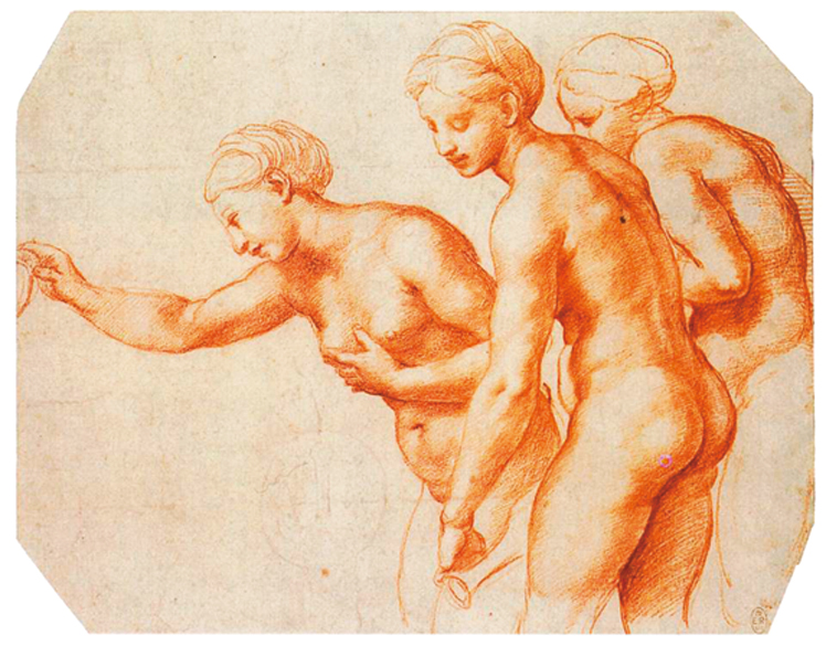   拉斐尔·桑西  Raffaello Santi  ——素描作品 (54)